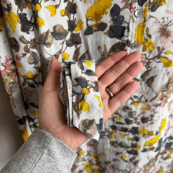 ESCADA 100% Silk Floral Button Up Dress - Size 38 - Picture 5 of 7